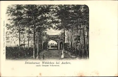 Ak Aachen in Nordrhein Westfalen, Drimborner Wäldchen, Caspar Scheuren