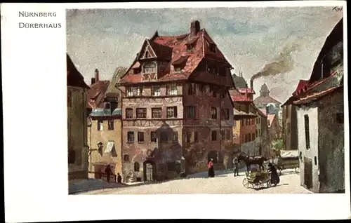 Künstler Ak Nürnberg in Mittelfranken Bayern, Bayerische Jubiläumsausstellung 1906, Dürerhaus