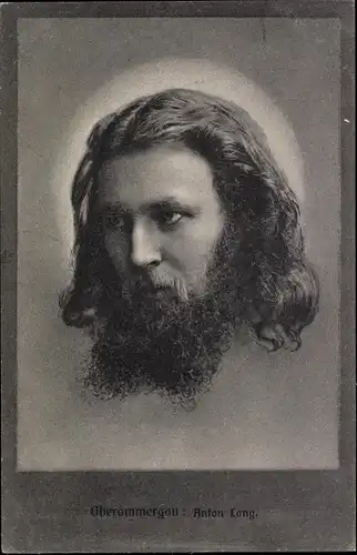 Ak Oberammergau in Oberbayern, Schauspieler Anton Lang, Passionsspiele, Jesusdarsteller