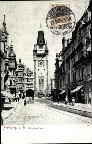 Ak Freiburg im Breisgau, Martinstor