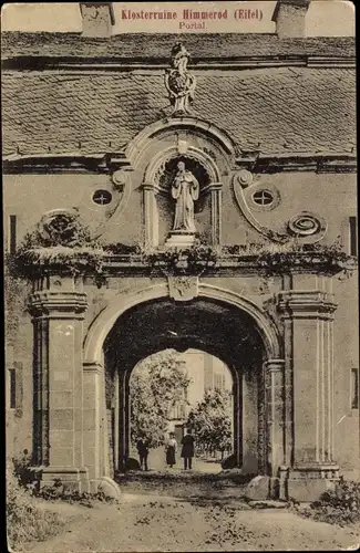 Ak Himmerod Großlittgen in der Eifel, Klosterruine, Portal