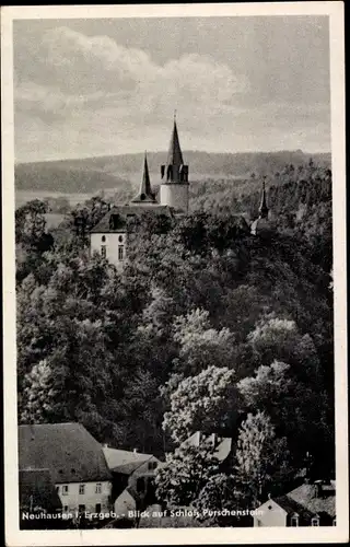 Ak Neuhausen im Erzgebirge, Schloss Purschenstein