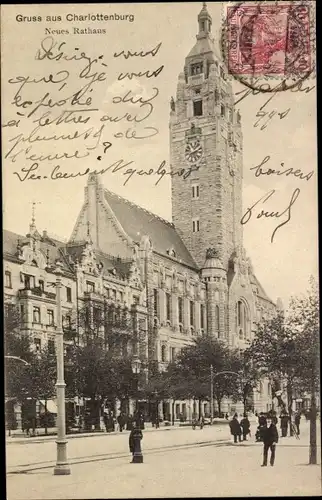 Ak Berlin Charlottenburg, Neues Rathaus