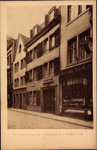 Ak Bonn in Nordrhein Westfalen, Beethovenhaus, Bonngasse 20, Handlung