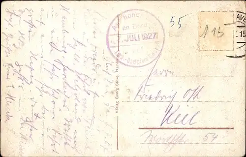 Ak Nordseeinsel Helgoland, Totalansicht, Gedicht