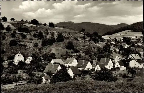 Ak Gronau Bensheim an der Bergstraße in Hessen, Ortschaft mit Landschaftsblick