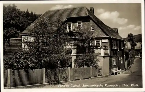 Ak Rohrbach in Thüringen, Pension Gutheil