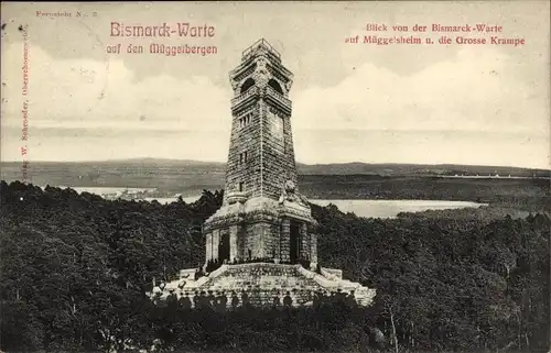 Ak Berlin Köpenick, Bismarckwarte a. d. Müggelbergen, Müggelheim, Große Krampe