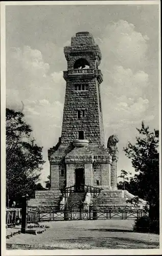 Ak Berlin Köpenick, Bismarckwarte in den Müggelbergen