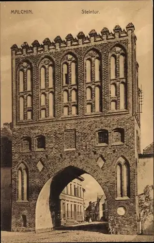 Ak Malchin in Mecklenburg, Steintor
