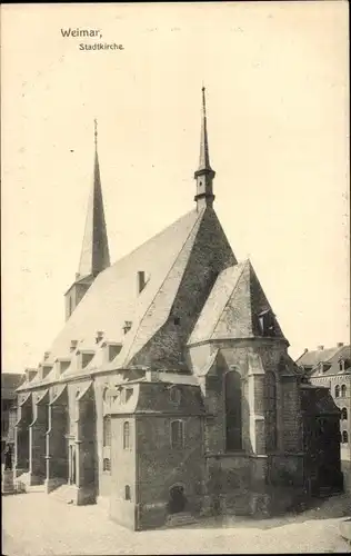 Ak Weimar Thüringen, Stadtkirche