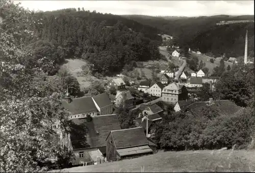 Ak Pobershau Marienberg im Erzgebirge, Ortsansicht