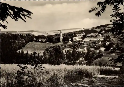 Ak Pobershau Marienberg im Erzgebirge, Blick zum Erholungsheim Haus Katzenstein