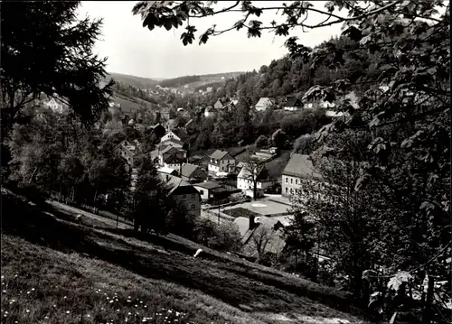 Ak Pobershau Marienberg im Erzgebirge, Gesamtansicht