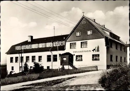 Ak Pobershau Marienberg im Erzgebirge, Blick zum Erholungsheim Haus Katzenstein