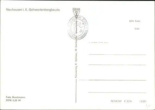 Ak Neuhausen im Erzgebirge, Schwartenbergbaude