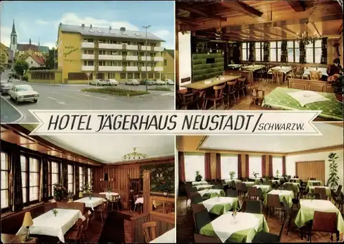 Ak Neustadt im Schwarzwald, Hotel Jägerhaus - Metzgerei, Speiseraum