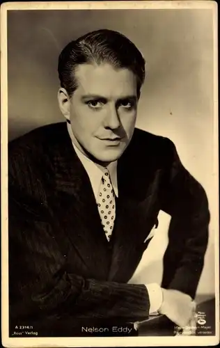 Ak Schauspieler Nelson Eddy, Portrait