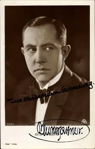 Ak Schauspieler Bruno Kastner, Portrait, Autogramm