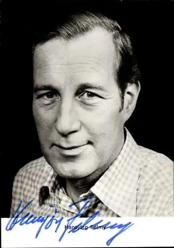 Ak Schauspieler Hansjörg Felmy, Portrait, Autogramm