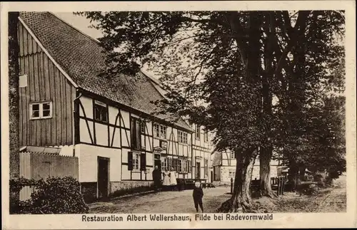 Ak Filde Radevormwald Bergisches Land, Restauration Albert Wellershaus