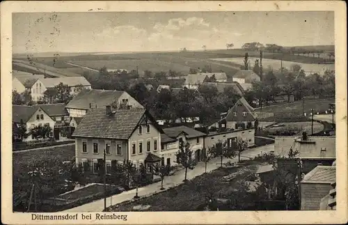 Ak Dittmannsdorf Reinsberg Sachsen, Ortsansicht, Gasthof