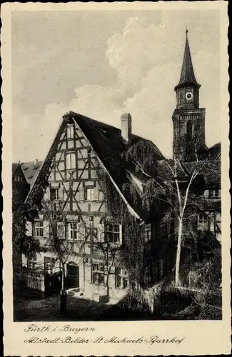 Ak Fürth in Mittelfranken Bayern, Altstadt, Sankt Michaels Pfarrhof