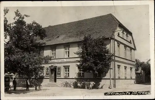 Ak Straupitz im Spreewald, Gasthaus zur Linde