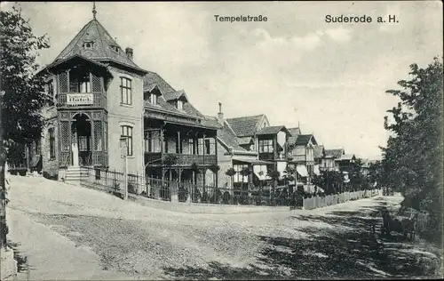 Ak Bad Suderode Quedlinburg im Harz, Tempelstraße, Hotel