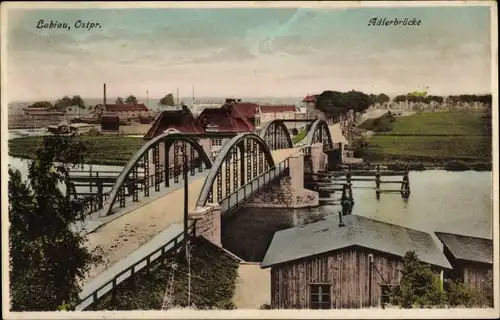 Ak Polessk Labiau Ostpreußen, Adlerbrücke