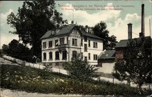 Ak Finthen Mainz in Rheinland Pfalz, Brauerei Königsborn