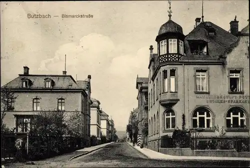 Ak Butzbach im Taunus Hessen, Bismarckstraße, Sparkasse