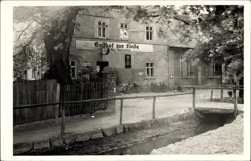 Ak Beckwitz Torgau an der Elbe, Gasthof zur Linde, Inh. Max Opfermann