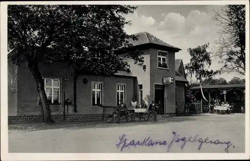 Ak Dommitzsch an der Elbe Sachsen, Gasthaus Vogelgesang