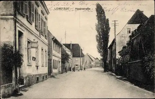 Ak Lobstädt Neukieritzsch in Sachsen, Hauptstraße, Post