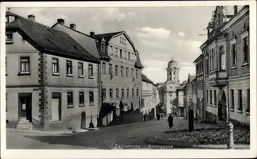 Ak Zeulenroda in Thüringen, Kirchgasse
