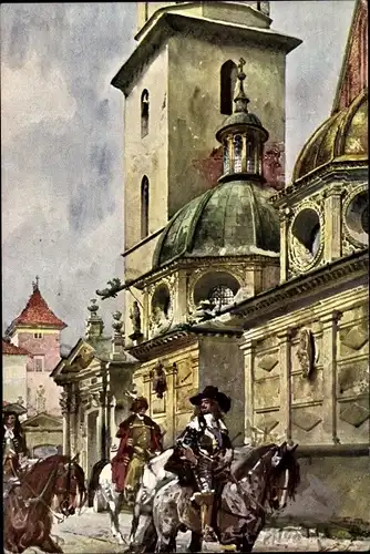 Künstler Ak Kossak, M., Kraków Krakau Polen, Wawel Kathedrale, chapelle des Waza et Sigismond