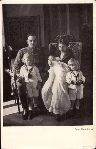 Ak Prinzessin Victoria Luise von Preußen, Herzog Ernst August von Braunschweig, Kinder