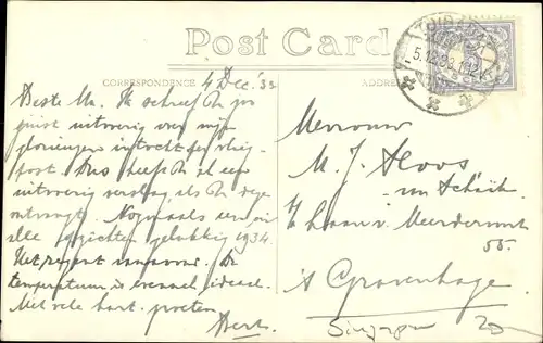 Ak Singapore Singapur, Robinson Road, Rikschas