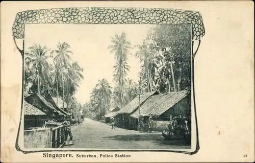 Passepartout Ak Singapore Singapur, Suburban, Police Station