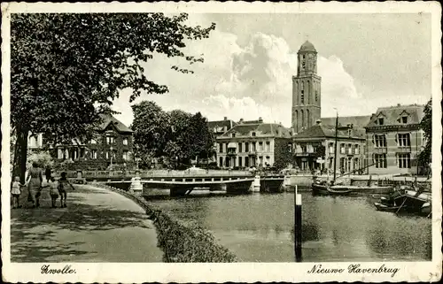 Ak Zwolle Overijssel Niederlande, Nieuwe  Havenbrug