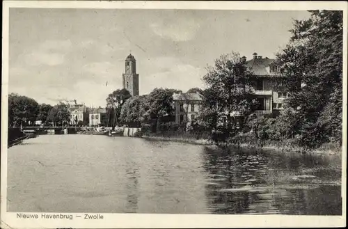 Ak Zwolle Overijssel Niederlande, Nieuwe Havenbrug