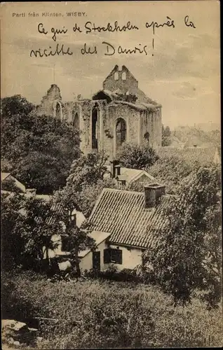 Ak Visby Wisby Schweden, Parti fran Klinten