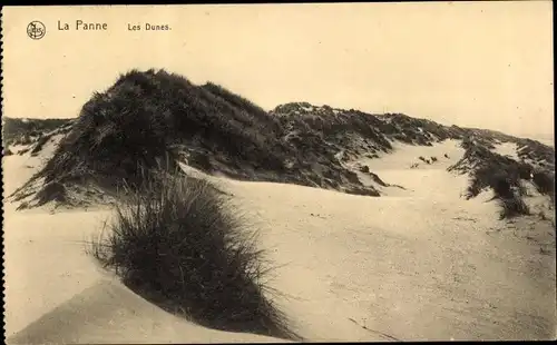 Ak La Panne De Panne Westflandern, Les Dunes