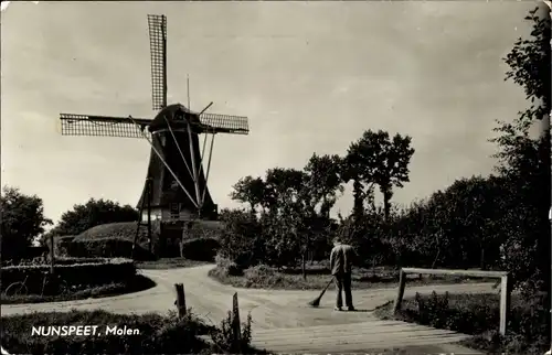 Ak Nunspeet Gelderland, Molen