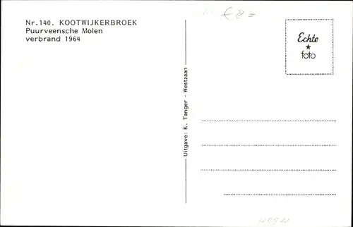 Ak Kootwijkerbroek Barneveld Gelderland Niederlande, Puurveensche Molen