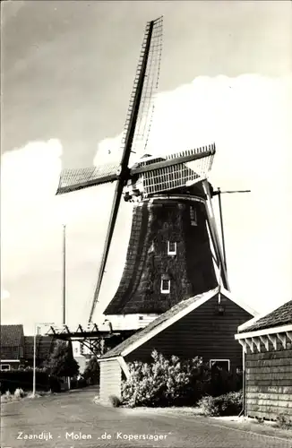 Ak Zaandijk Nordholland, Molen de Koperslager