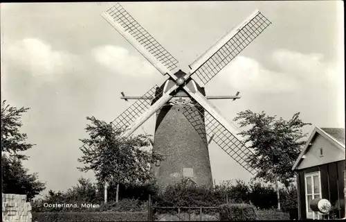Ak Oosterland Wieringen Nordholland, Molen