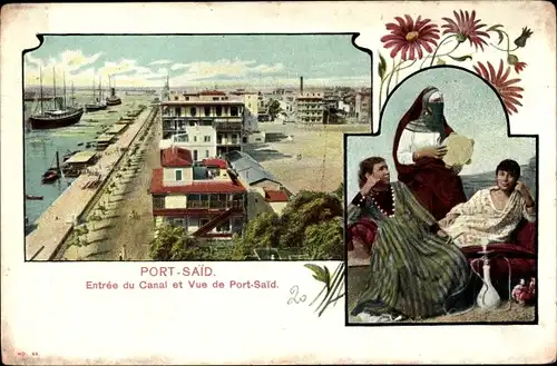 Ak Port Said Ägypten, Entrée du Canal