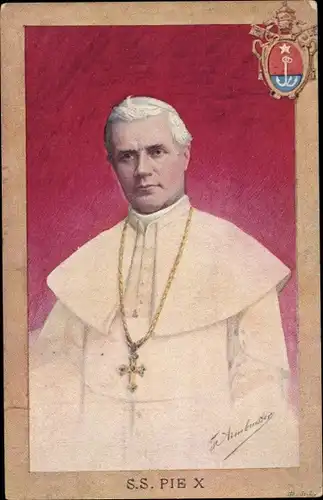 Künstler Ak Papst Pius X., Giuseppe Melchiorre Sarto, Portrait